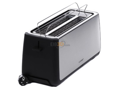 Ansicht oben links Cloer 3579 eds/sw Toaster 4 Scheiben XXL 