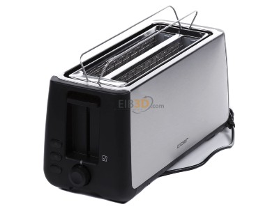 View top right Cloer 3579 eds/sw 4-slice toaster 1800W stainless steel 
