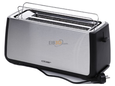 Top rear view Cloer 3579 eds/sw 4-slice toaster 1800W stainless steel 
