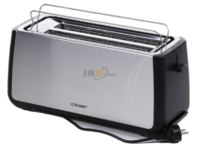 Ansicht oben hinten Cloer 3579 eds/sw Toaster 4 Scheiben XXL 