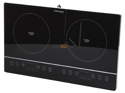 View up front Rommelsbacher CT 3405/IN sw Portable hob with 2 plate(s) 
