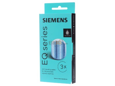 Frontansicht Siemens TZ80002A (VE3) Entkalkungstabletten 3 Stk. a 40g,f.KVA 
