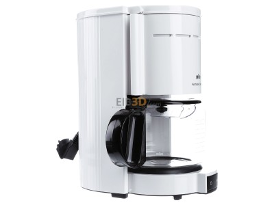 Ansicht links DeLonghi KF 47/1 WH ws Kaffeeautomat Aromaster 