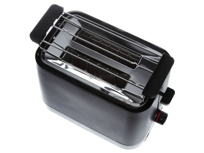 View up front Bosch SDA TAT3M123 sw 2-slice toaster 950W black
