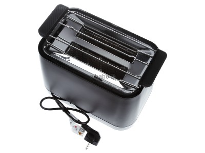 Top rear view Bosch SDA TAT3M123 sw 2-slice toaster 950W black

