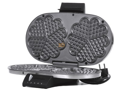 Frontansicht Cloer 1329 eds matt Doppelwaffelautomat 1200W 