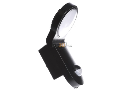 Ansicht links ESYLUX AOL 100 LED 3K sw LED-Strahler 14W 3000K 