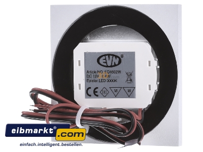 Ansicht hinten EVN Lichttechnik LQ4602W LED Wandeinbauleuchte 12V 0,6W 3000K LQ 4602 W