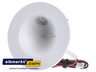 Frontansicht EVN Lichttechnik P20302 ws P-LED Wandeinbauleuchte IP54 700mA 2W 3000K 