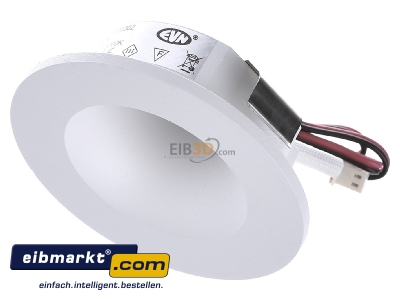 Ansicht oben vorne EVN Lichttechnik P20302 ws P-LED Wandeinbauleuchte IP54 700mA 2W 3000K 