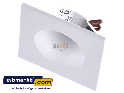 Ansicht oben vorne EVN Lichttechnik P20402 ws P-LED Wandeinbauleuchte IP54 700mA 2W 3000K 