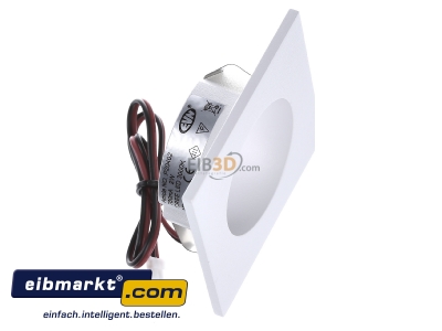 Ansicht oben links EVN Lichttechnik P20402 ws P-LED Wandeinbauleuchte IP54 700mA 2W 3000K 