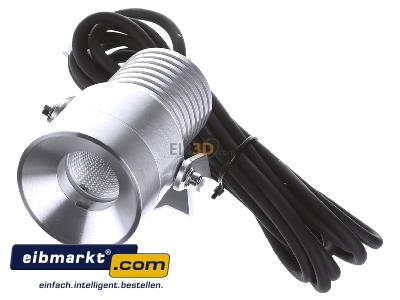 Ansicht oben vorne EVN Elektro PC 670502 alu-mt P-LED COB Spot m.Erdspie 24VDC 5W 3000K IP67 