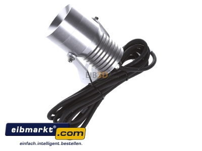 Ansicht oben rechts EVN Elektro PC 670502 alu-mt P-LED COB Spot m.Erdspie 24VDC 5W 3000K IP67 