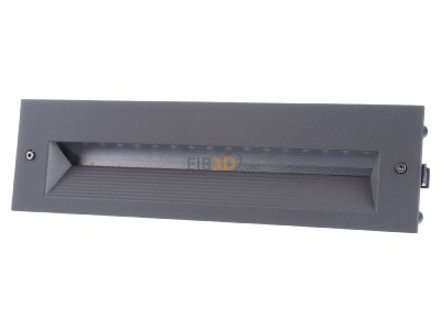 Frontansicht BEGA Gantenbrink 33054AK3 Einbauleuchte, silber 3000K 