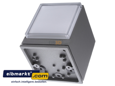 Ansicht hinten BEGA Gantenbrink 33549A Wandleuchte, silber 3000K 
