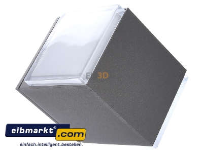 Ansicht oben links BEGA Gantenbrink 33549A Wandleuchte, silber 3000K 