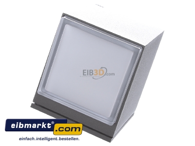 Ansicht oben hinten BEGA Gantenbrink 33549A Wandleuchte, silber 3000K 