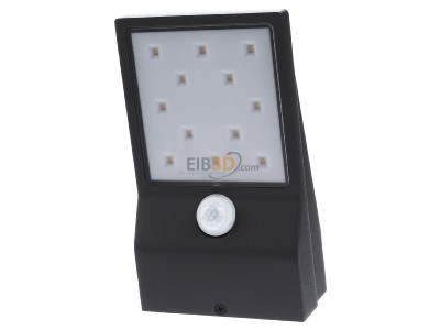 Frontansicht EVN WAS541502 Solar-LED-Wandleuchte 3000K anthr. BWM 