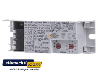 Front view Ceag Notlichtsysteme VCG-S4-400W Electrical accessory for luminaires
