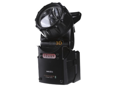 Front view Fischer JobLED2 Handheld floodlight rechargeable IP54 
