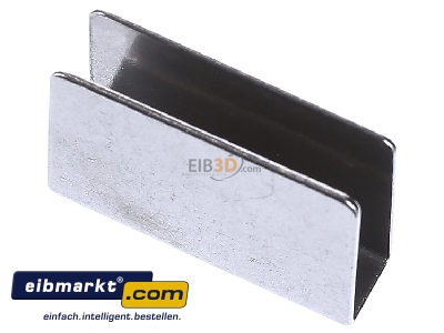 Ansicht oben vorne EOS Saunatechnik 94.4126 U-Haftblech f.Glast.8mm 19x25mm 