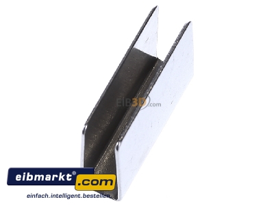 Ansicht oben links EOS Saunatechnik 94.4126 U-Haftblech f.Glast.8mm 19x25mm 