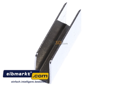 Ansicht oben rechts EOS Saunatechnik 94.4126 U-Haftblech f.Glast.8mm 19x25mm 