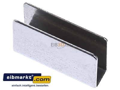 Ansicht oben hinten EOS Saunatechnik 94.4126 U-Haftblech f.Glast.8mm 19x25mm 