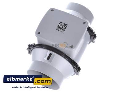 Ansicht oben links EOS Saunatechnik 2001.4402 Abluftgeblse-Ventilator fr SteamTec 