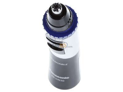 View up front Panasonic ER-GN30-K503 Nose hair trimmer battery operated 
