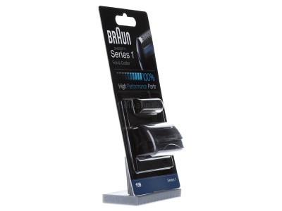 Ansicht links Procter&Gamble Braun Kombipack 11B sw Scherfolie u Klingenblock f.Series1 
