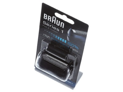 Ansicht oben vorne Procter&Gamble Braun Kombipack 11B sw Scherfolie u Klingenblock f.Series1 