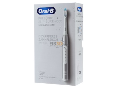 Frontansicht Procter&Gamble Braun PulsonicSlimLu4000 Oral-B Zahnbrste SchallPutzsystem 