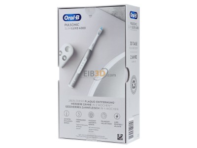 Back view Procter&Gamble Braun PulsonicSlimLu4000 Toothbrush 
