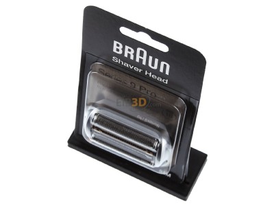 View up front BRAUN Kombipack 94M chrom Razor head for shaver 
