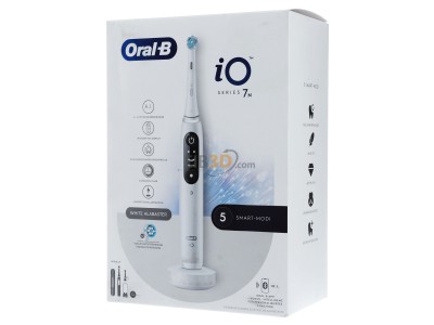 Frontansicht Procter&Gamble Braun iO Series 7N Alabast Oral-B Zahnbrste Magnet-Technologie -Neuheit