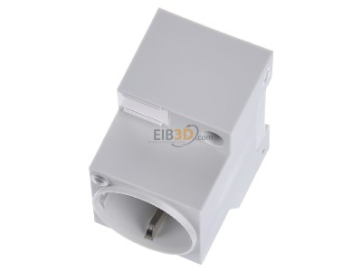 Ansicht oben vorne WAGO 709-581 Schaltschrank-Steckdose SCHUKO m.LED-Status 