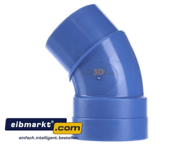 Ansicht rechts Herz CP-051 Bogen 45Grad i-a PVC 50mm 