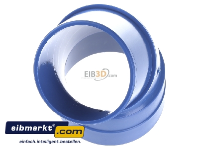 Ansicht oben vorne Herz CP-051 Bogen 45Grad i-a PVC 50mm 