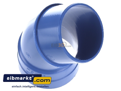 Ansicht oben links Herz CP-051 Bogen 45Grad i-a PVC 50mm 