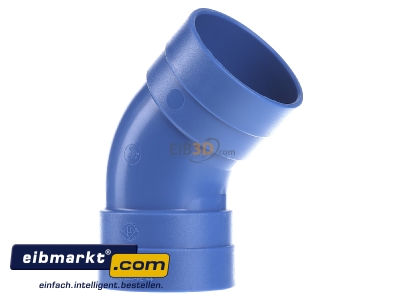 Ansicht links Herz CP-052 Bogen 45Grad i-i PVC 50mm 