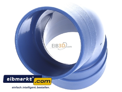 Ansicht oben vorne Herz CP-052 Bogen 45Grad i-i PVC 50mm 