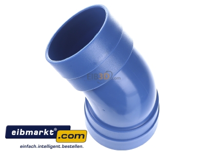 Ansicht oben rechts Herz CP-052 Bogen 45Grad i-i PVC 50mm 