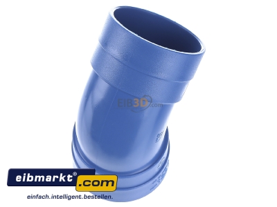 Ansicht oben hinten Herz CP-052 Bogen 45Grad i-i PVC 50mm 