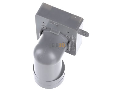 Top rear view Herz CP-791 Central vacuum outlet flush mounted 
