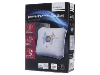 Front view Siemens Home VZ41FGALL (VE4) Bag for vacuum cleaner VZ41FGALL (quantity: 4)
