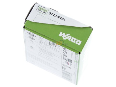 Ansicht oben hinten WAGO GmbH & Co. KG 2773-2401 Durchgangsverbinder zum Stecken 