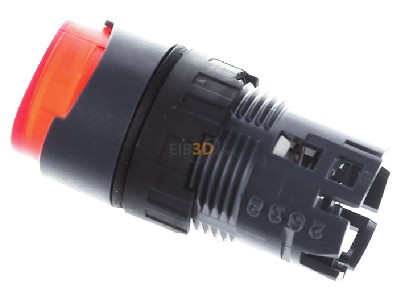View top right Schneider Electric ZB6AE4 Push button actuator red IP65 

