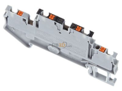 Ansicht oben hinten Phoenix PTTB 1,5/S-PV Doppelstock-Klemme 0,14-1,5qmm, grau 